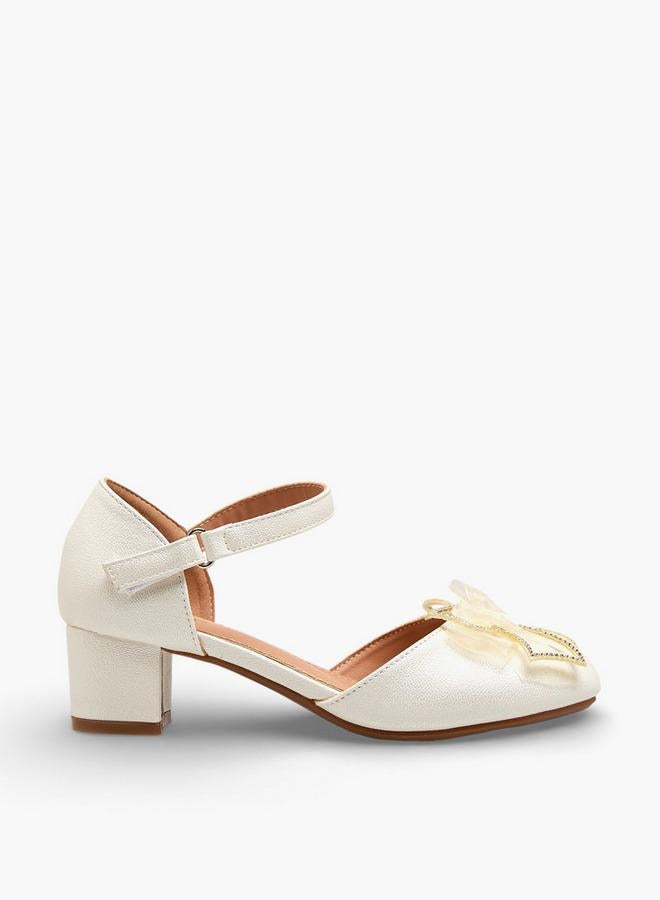 Flora Bella By Shoexpress Girls Block Heel Shoes - Image 3