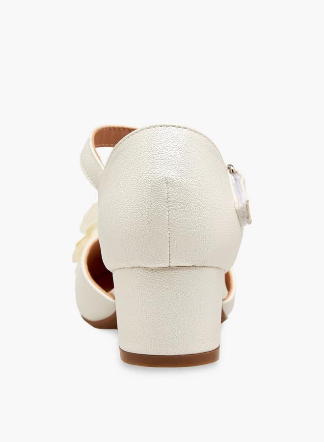 Flora Bella By Shoexpress Girls Block Heel Shoes - Image 4