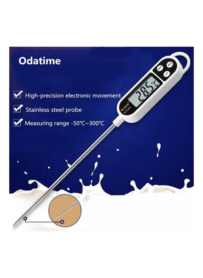 Digital Food Thermometer TP300 with Extra Long Needle, Used Compatible with Milk and Meat Cooking Tools, Instant Stainless Steel Sensor for Kitchen,Roast,BBQ