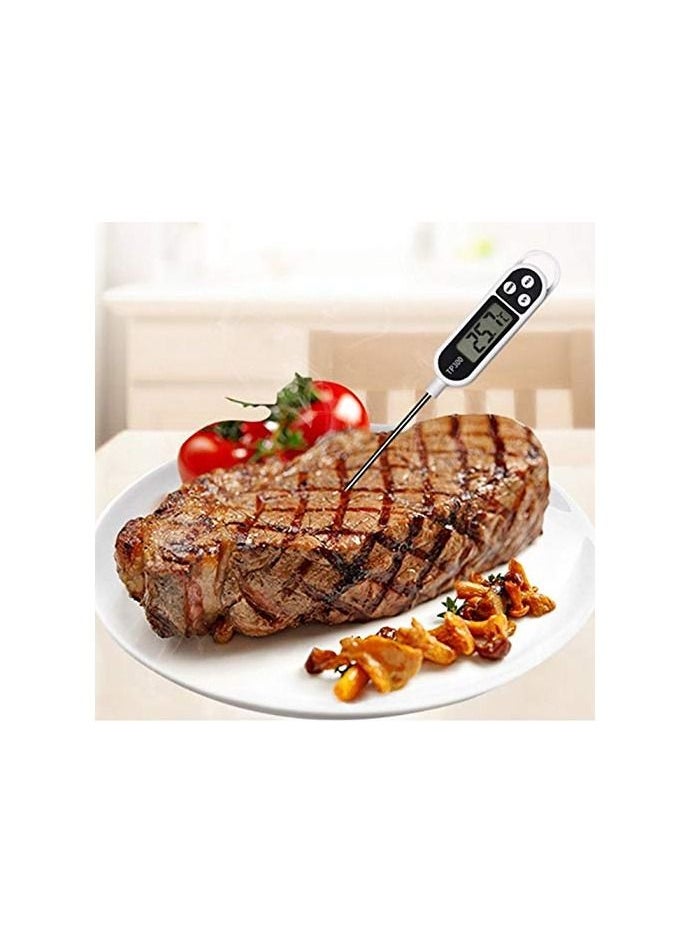 Digital Food Thermometer TP300 with Extra Long Needle, Used Compatible with Milk and Meat Cooking Tools, Instant Stainless Steel Sensor for Kitchen,Roast,BBQ