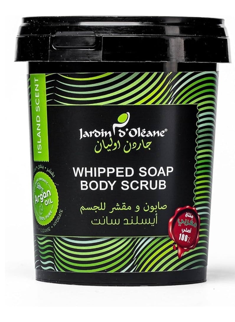 JARDIN D OLEANE WHIPPED SOAP AND BODY SCRUB ISLAND SCENT 500G  - Image 1