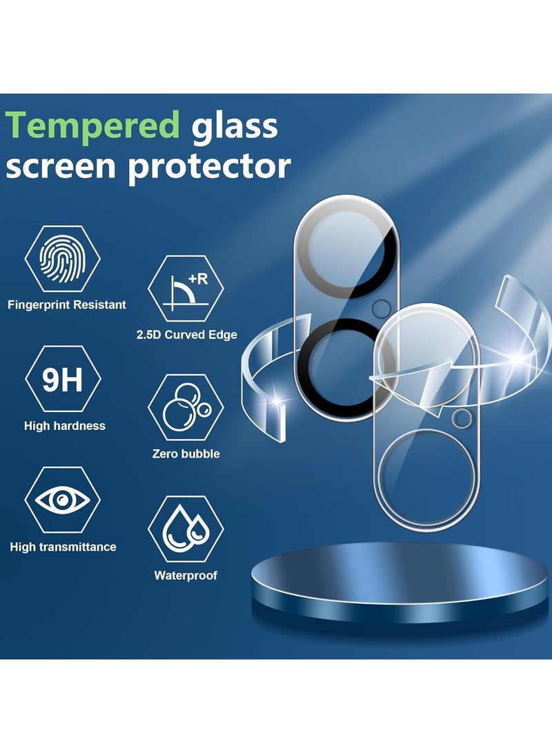 Camera Lens Protector for iPhone 16 /16 Plus,Anti-Scratch Easy to Install,High Definition,Anti Fingerprint,Tempered Glass film[2+2pack]  - Image 2