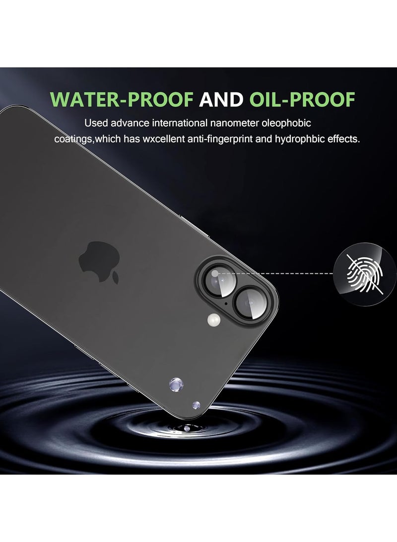Camera Lens Protector for iPhone 16 /16 Plus,Anti-Scratch Easy to Install,High Definition,Anti Fingerprint,Tempered Glass film[2+2pack]  - Image 3