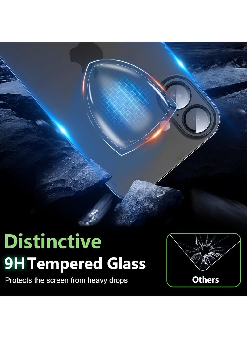 Camera Lens Protector for iPhone 16 /16 Plus,Anti-Scratch Easy to Install,High Definition,Anti Fingerprint,Tempered Glass film[2+2pack]  - Image 4