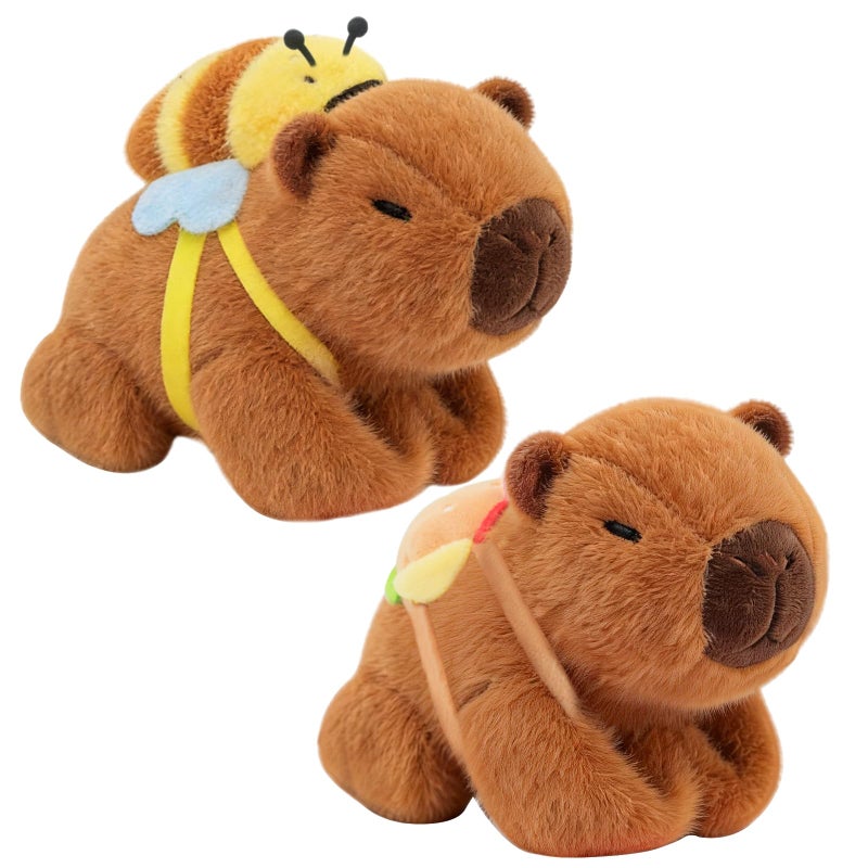 Timisea 2pcs Capybara slap braceletsFunny Capybara Plush Bracelet Animal Slap Bracelet Suitable for Birthday Party Childrens Day Gifts - Image 3