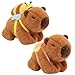 Timisea 2pcs Capybara slap braceletsFunny Capybara Plush Bracelet Animal Slap Bracelet Suitable for Birthday Party Childrens Day Gifts - Image 2