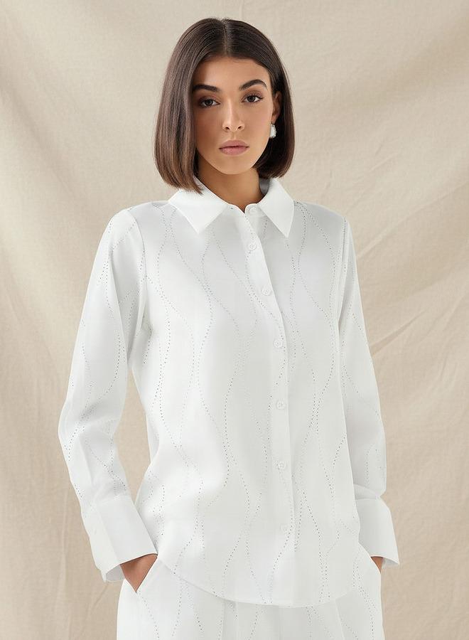 Splash FAV Shirt with Embellishment and Long Sleeves - Image 1