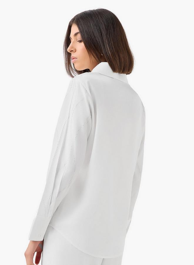 Splash FAV Shirt with Embellishment and Long Sleeves - Image 3