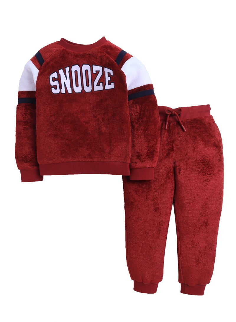 فكتور اند جين طقم سويت شيرت وبنطلون رياضي صوف للأولاد عمر - سنوات - Image 2