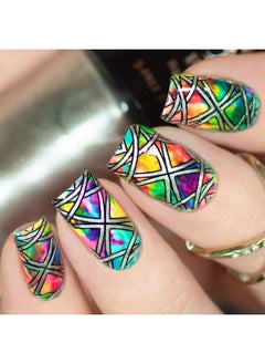 PUEEN Rocking Metallic Stamping Nail Polish Nail Art Color Set Of 6 Metallic Colors 12Ml Each Bh000935  - Image 4