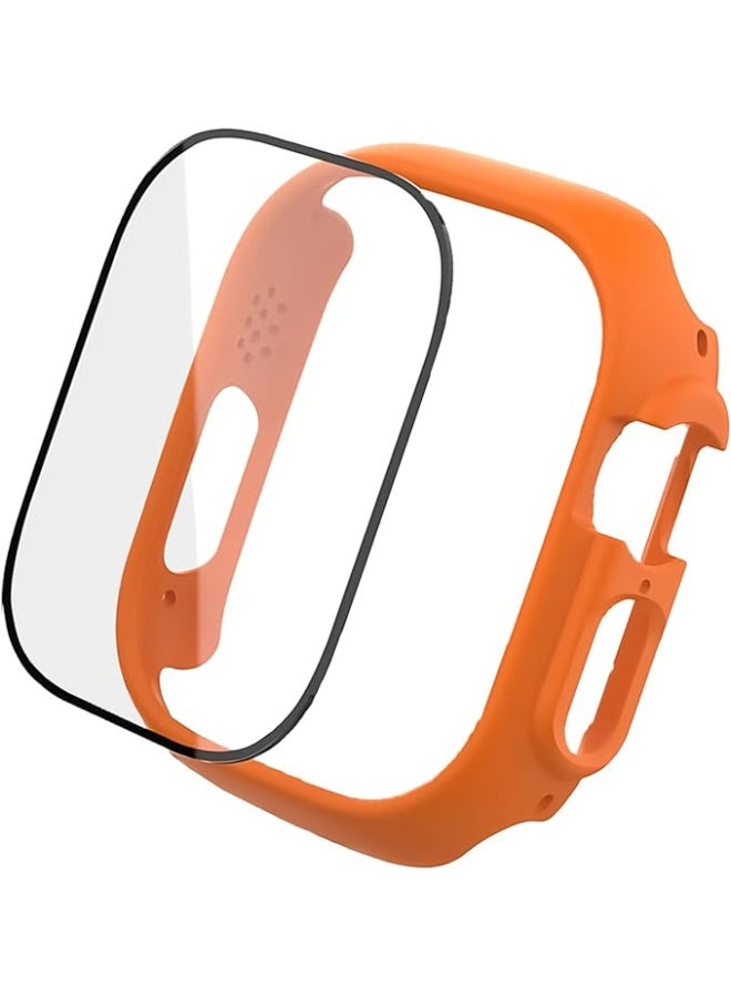 and with Case For Apple Watch 46mm,Adjustable Silicone Sport Wristband Replacement, Strap With Cover Built-in Glass Screen Protector for iWatch S10. - Image 2