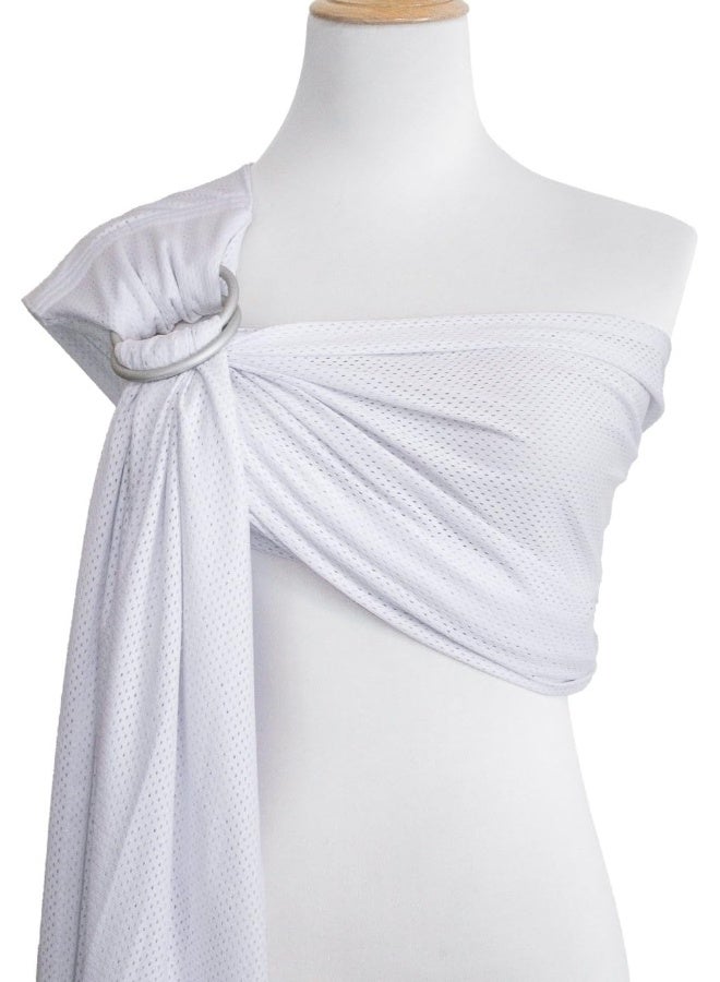 Vlokup Baby Water Ring Sling Carrier | Lightweight Breathable Mesh Baby Wrap for Infant, Newborn, Kids and Toddlers | Perfect for Summer, Swimming, Pool, Beach | Great for Dad Too White - Image 1