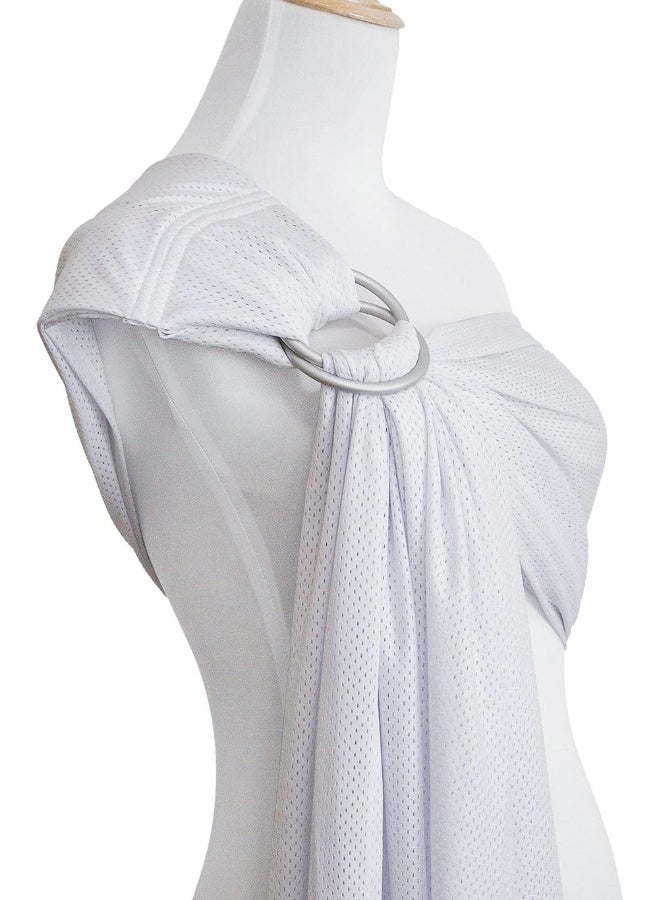 Vlokup Baby Water Ring Sling Carrier | Lightweight Breathable Mesh Baby Wrap for Infant, Newborn, Kids and Toddlers | Perfect for Summer, Swimming, Pool, Beach | Great for Dad Too White - Image 4