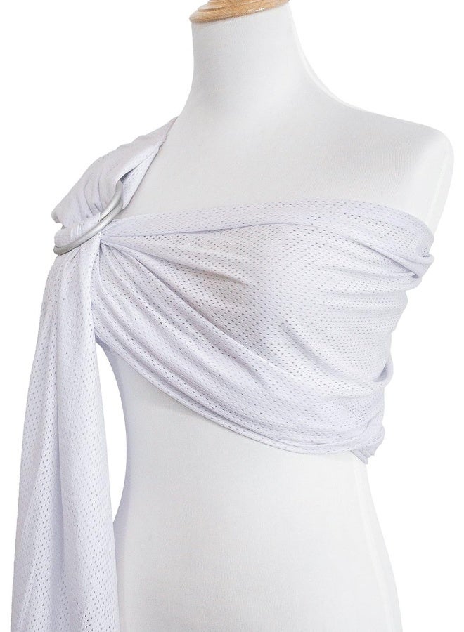 Vlokup Baby Water Ring Sling Carrier | Lightweight Breathable Mesh Baby Wrap for Infant, Newborn, Kids and Toddlers | Perfect for Summer, Swimming, Pool, Beach | Great for Dad Too White - Image 3