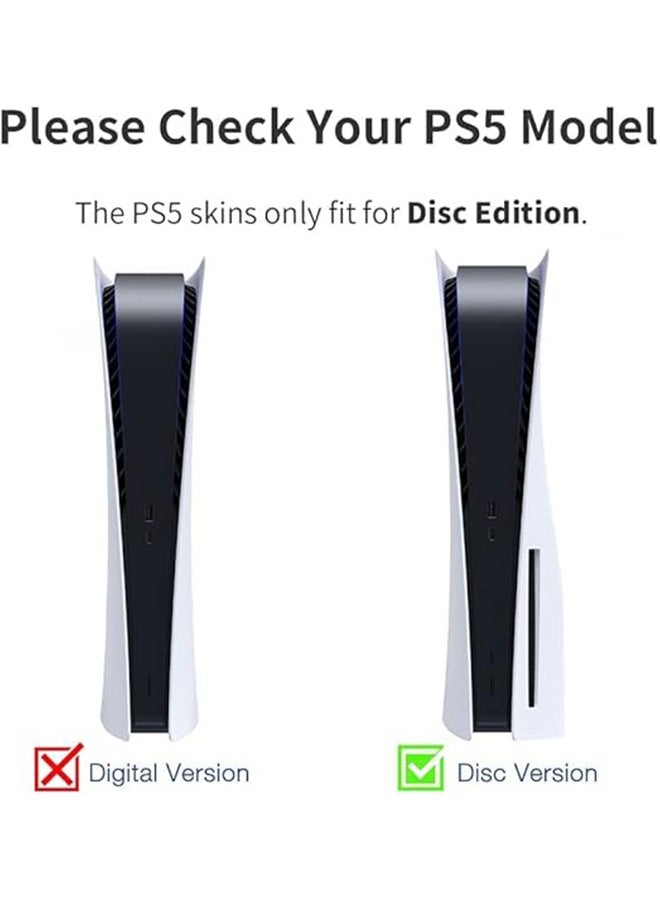 IINE - ملصق إصدار محرك الأقراص الضوئية PS5، مجموعة أغلفة وحدة التحكم Sony PS5، ملصق لاصق ملتف للجلد إصدار القرص PS5، ملصق فيلم واقي لجهاز PS5 Skin Joker، ملصق غطاء ملصق من الفينيل - Image 1