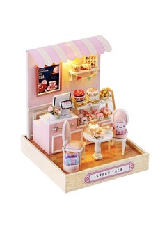 Flever Flever Dollhouse Miniature DIY House Kit Creative Room with Furniture for Romantic Valentine's Gift (Sweet Talk)  - Image 1