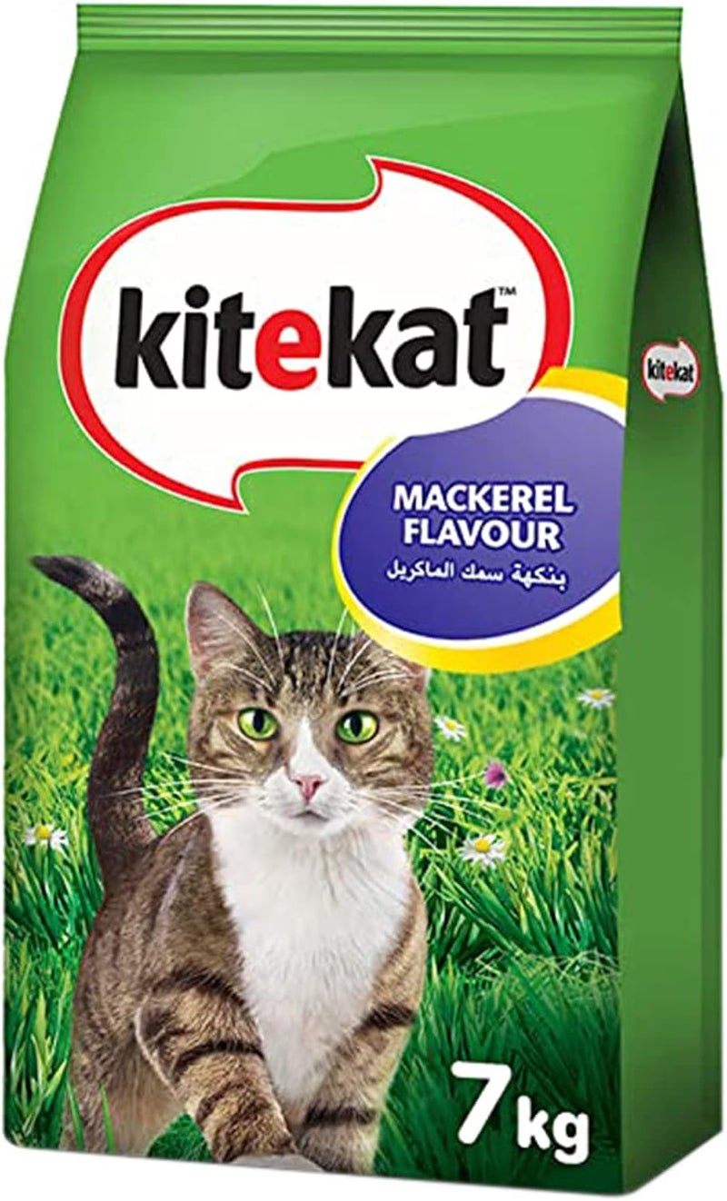 كيت كات كيتيكات ماكريل، طعام جاف للقطط، 7 كجم - Image 1