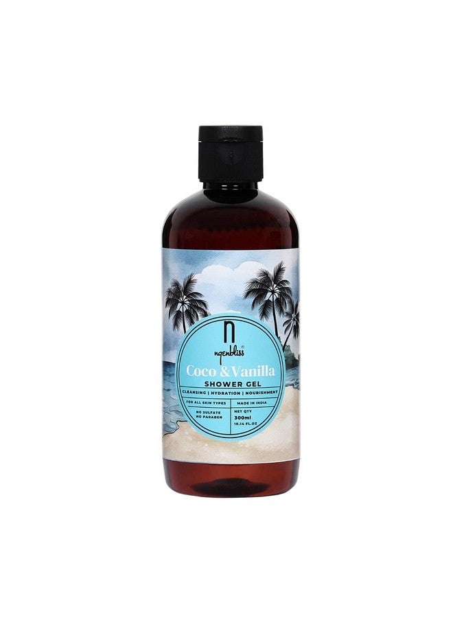 Ngenbliss Coco & Vanilla Shower Gel - Natural, and Luxurious Skincare Nourishing and Hydrating Shower gel with Coconut Oil and Vanilla Extract - Vegan and Cruelty-Free - Image 1