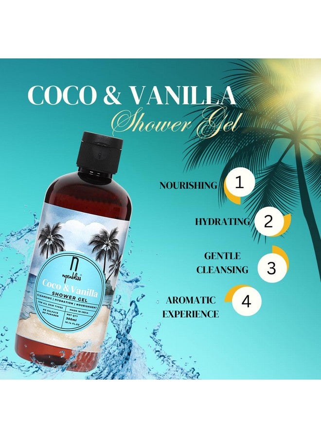 Ngenbliss Coco & Vanilla Shower Gel - Natural, and Luxurious Skincare Nourishing and Hydrating Shower gel with Coconut Oil and Vanilla Extract - Vegan and Cruelty-Free - Image 2
