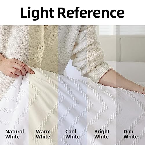 YIRDDEO White Twin Comforter Set 2Pcs, Boho Farmhouse Twin Size Bedding Set, Vertical Tufted Twin Bed Set, Lightweight Neutral Bedroom Set (1 Comforter 1 Pillowcase) - Image 4
