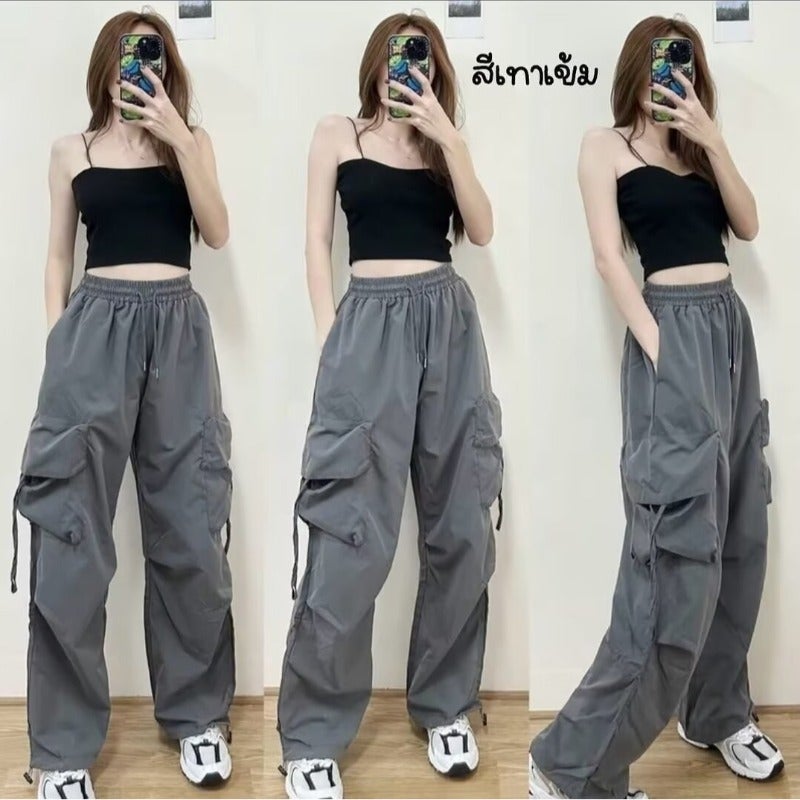 Overalls Dopamine Retro Overalls Trendy Men'S And Women'S High Waist Straight Design Sense Loose Trousers - Image 1