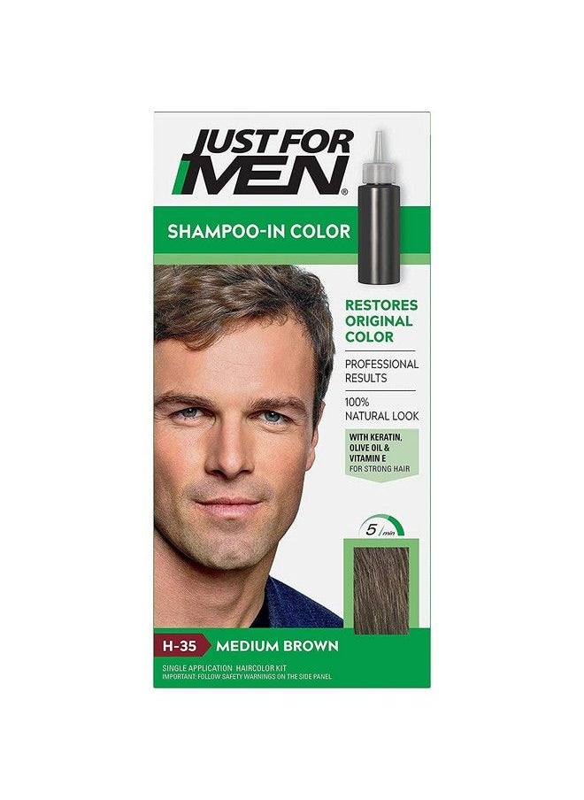 Just For Men Original Formula Haircolor Medium Brown H351 Ea Pack Of 4  - Image 2
