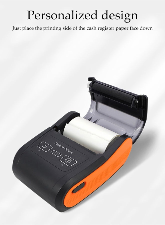 DUNISO Portable Thermal Printer，Mini Bluetooth Thermal Printer，Convenient，Compact，Sturdy and Durable，for Retail Stores Restaurants Factories Logistics - Image 5