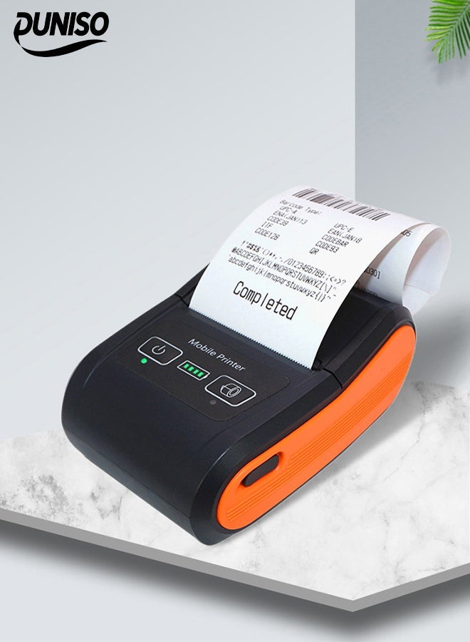DUNISO Portable Thermal Printer，Mini Bluetooth Thermal Printer，Convenient，Compact，Sturdy and Durable，for Retail Stores Restaurants Factories Logistics - Image 1