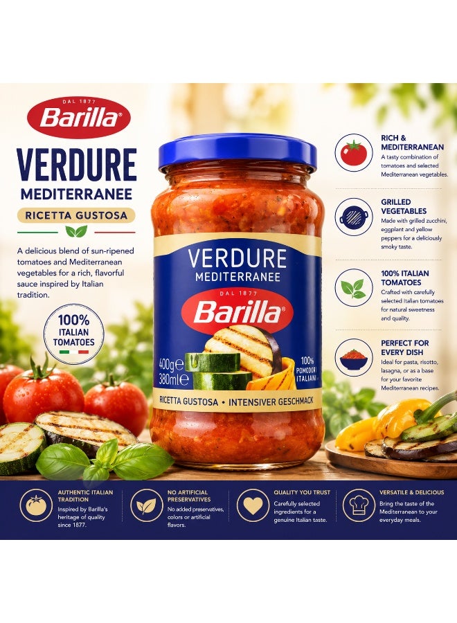 Barilla Verdure Mediterranee Vegetable Sauce 400g - Image 5