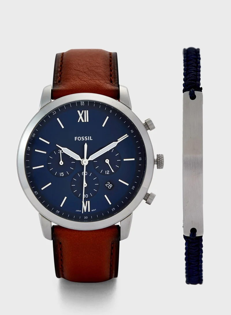 FOSSIL FS5708SET Analog Watch + Bracelet Set