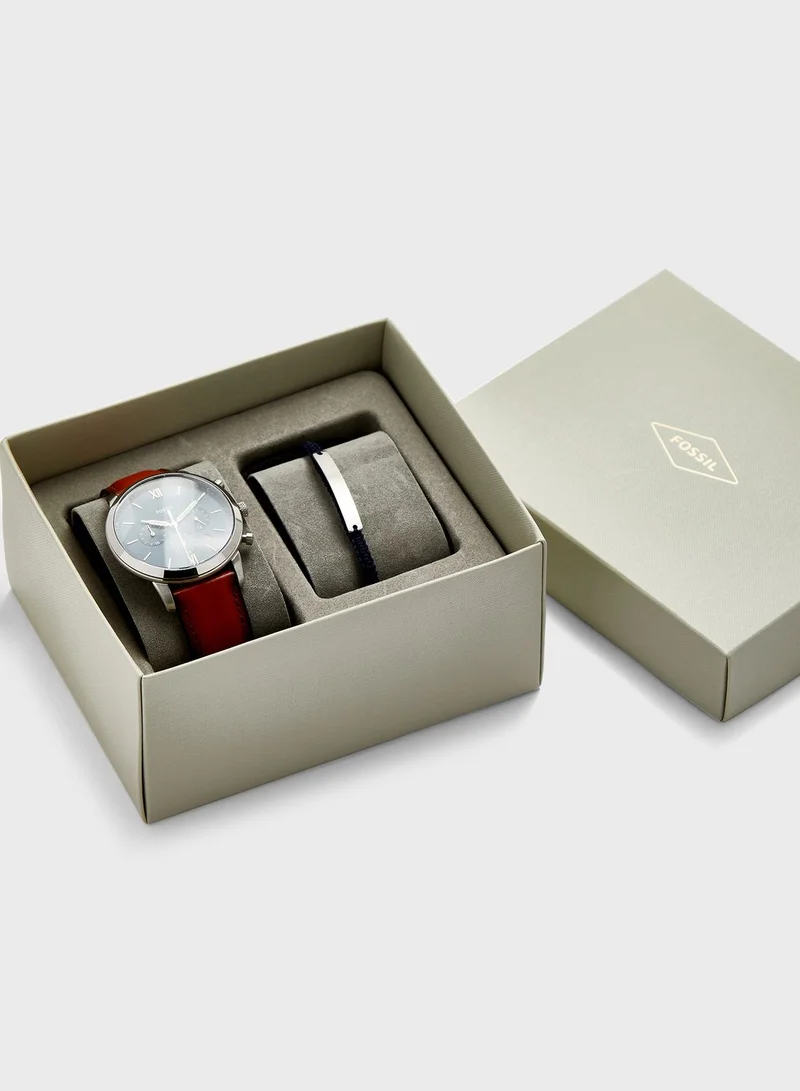 FOSSIL FS5708SET Analog Watch + Bracelet Set