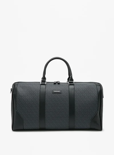 DUCHINI Men's Monogram Print Duffel Bag