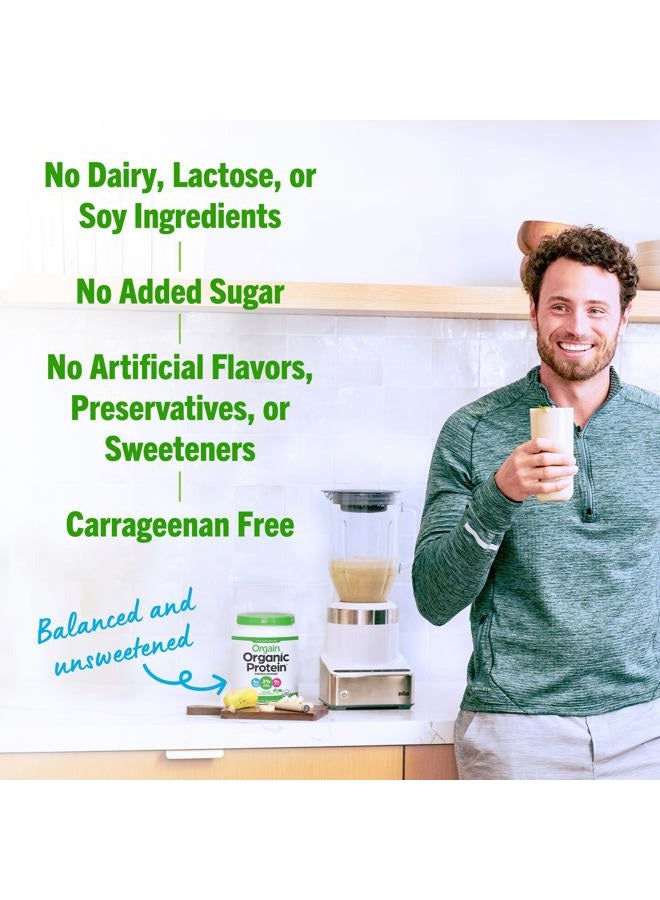 Orgain Organic Unflavored Vegan Protein Powder, Natural Unsweetened - 21g of Plant Based Protein, Non Dairy, Gluten Free, No Sugar Added, Soy Free, Non-GMO, 1.59 lb (Packaging May Vary) - Image 5