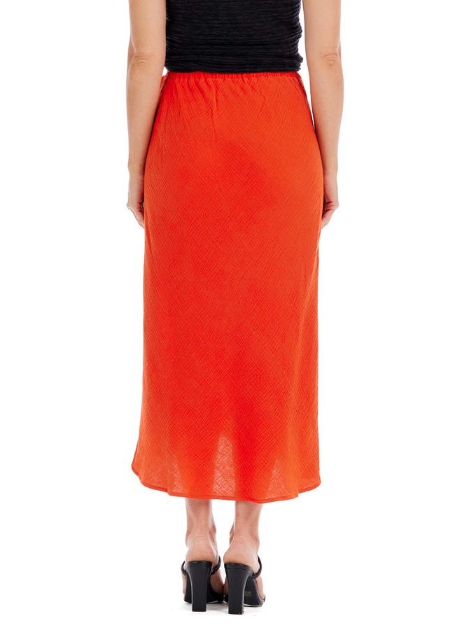 mud pie Women's Mallie Wrap Skirt, Red, M - Image 4