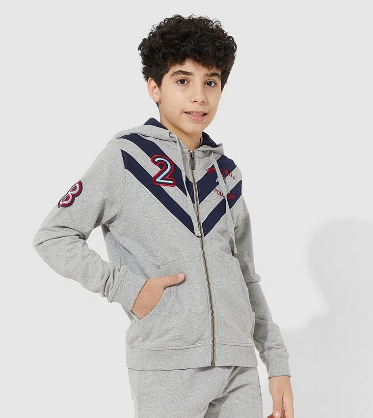 Colour-blocked Regular Fit Sweat-Shirt