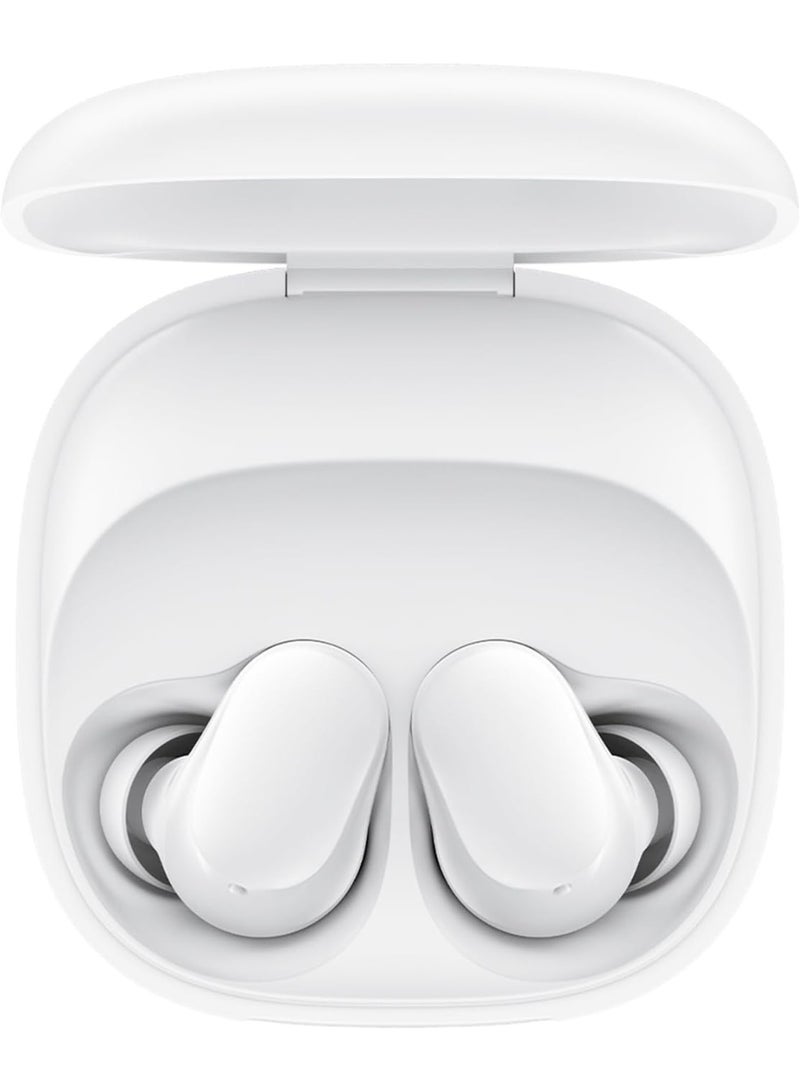 ELTRAZONE Buds 6 Play True Wireless Earbuds, White | Deep Bass Bluetooth Earphones with Long Battery Life, Fast Charging, Touch Control & Noise Reduction Mic for Clear Calls and Immersive Sound - Image 1