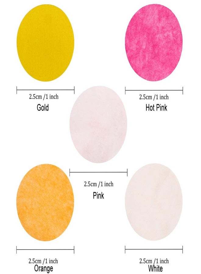 MOWO Hot Pink Orange and Gold Tissue Confetti Dots Table Decoration for Birthday Graduation Wedding Toss Groovy Fall Autumn Party, 1 inch in Diameter, 100 grams - Image 4