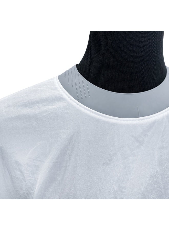 White Waterproof Salon Professional Barber Cape Apron AC1371X-4 - Image 3