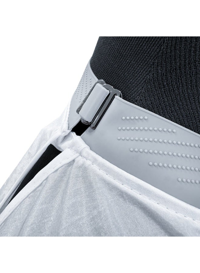 White Waterproof Salon Professional Barber Cape Apron AC1371X-4 - Image 2