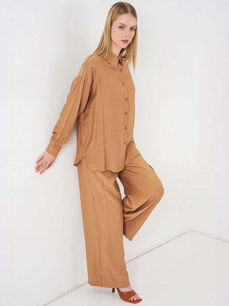 BIG DART BDART Textured Button-Up Long Sleeve Shirt - Image 3