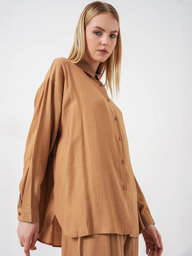BIG DART BDART Textured Button-Up Long Sleeve Shirt - Image 4