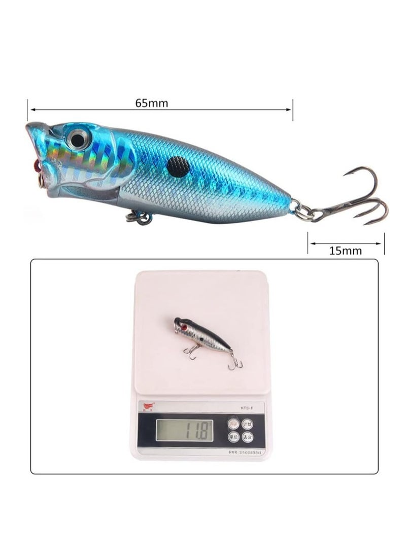 Excefore - Fishing Lures, 5Pcs Crank Bait Set Minnow Lures, Life-Like Swimbait Fishing Bait Crankbait, Bass Lures for Freshwater and Saltwater Trout Bass Salmon Fishing - Image 1