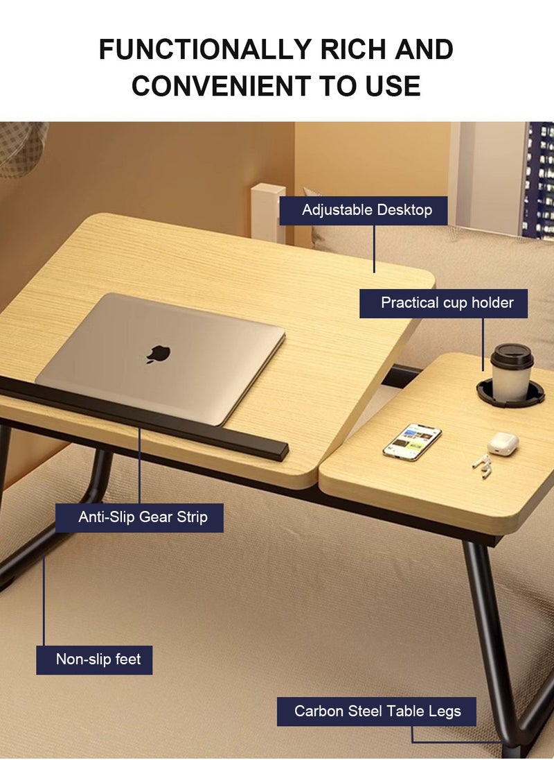 Laptop Desk for Bed Couch, Portable Lap Desk/Stand for Laptop, Small Adjustable Foldable Bed Table for Laptop and Writing, Bed Tray Table with Cup Holder - pzsku/Z231D5C3236839E8B0C42Z/45/_/1727339114/303501ce-6edc-42aa-adbe-f6d05baae8d8