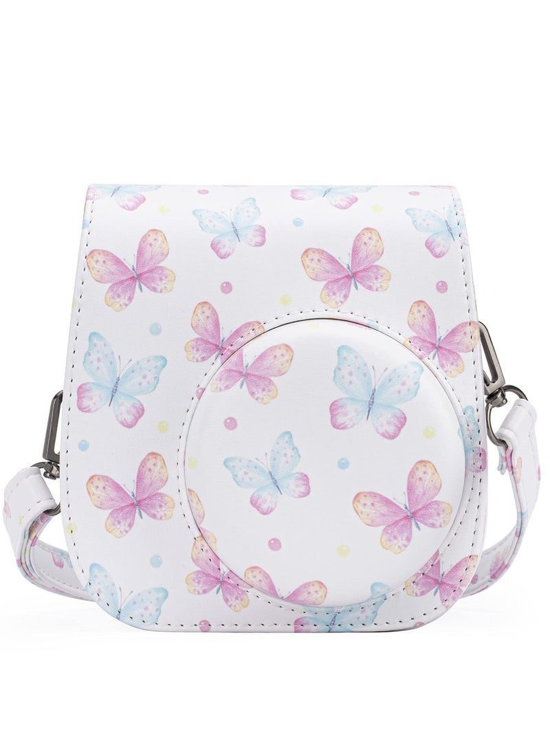 SYOSI Case for Fujifilm Instax Mini 11/9 / 8 Instant Film Cameras with Accessory Pocket and Detachable/Adjustable Shoulder Strap (Butterfly) - Image 1