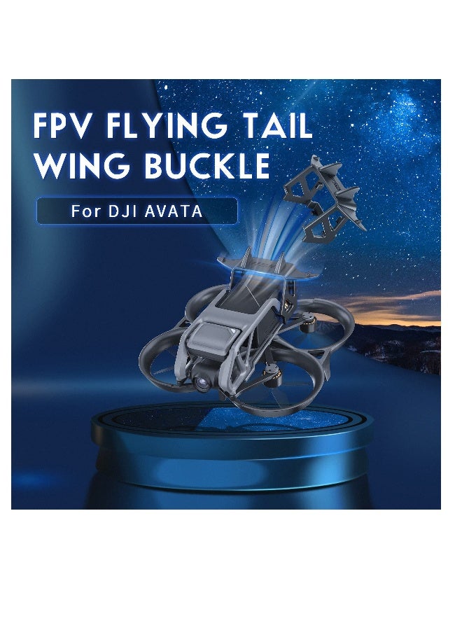 Battery Anti-Release Buckle for DJI Avata, Battery Protection Holder, Low-Air Resistance Rear Wing Tail Fin Fixed Stabilizer, Battery Anti-Release Accessories - Image 2