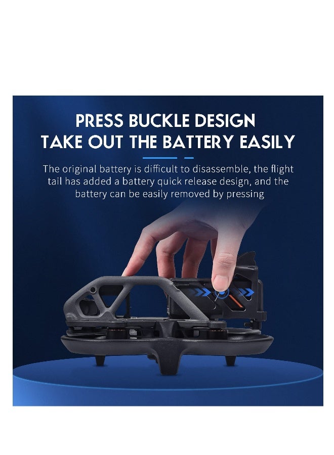 Battery Anti-Release Buckle for DJI Avata, Battery Protection Holder, Low-Air Resistance Rear Wing Tail Fin Fixed Stabilizer, Battery Anti-Release Accessories - Image 3