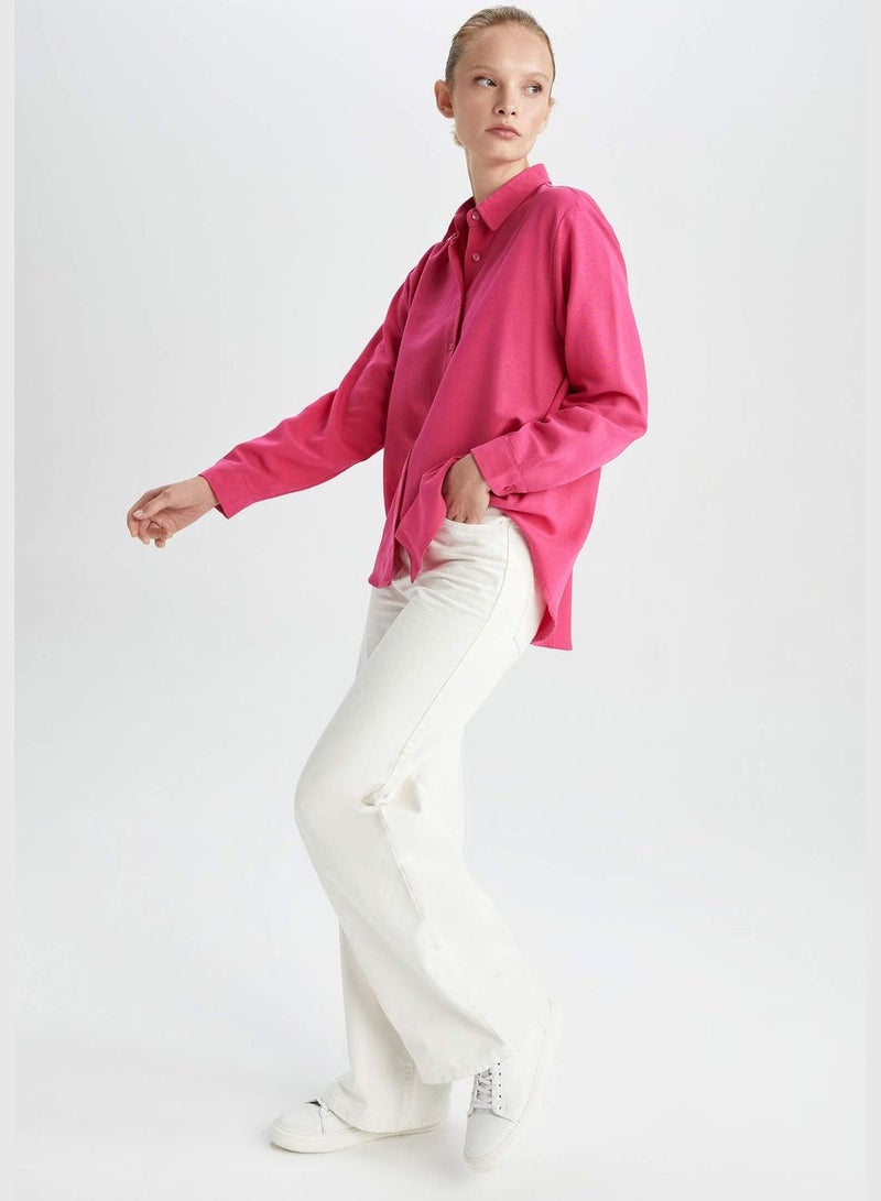 DeFacto Pocket Detail Button Down Shirt - Image 2
