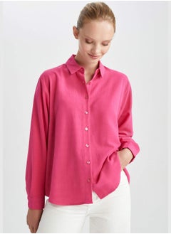 DeFacto Pocket Detail Button Down Shirt  - Image 4