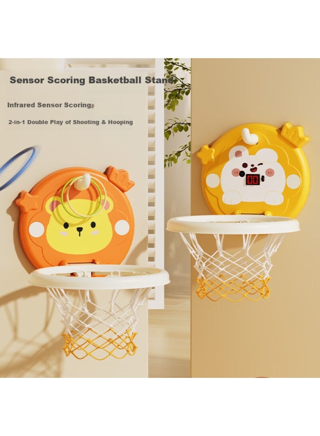 Cookss Kids Basketball Stand Basketball Hoop Home Baby Shooting Training Indoor 1-3 Years Old Toy No Drilling Hole Gift - Image 1