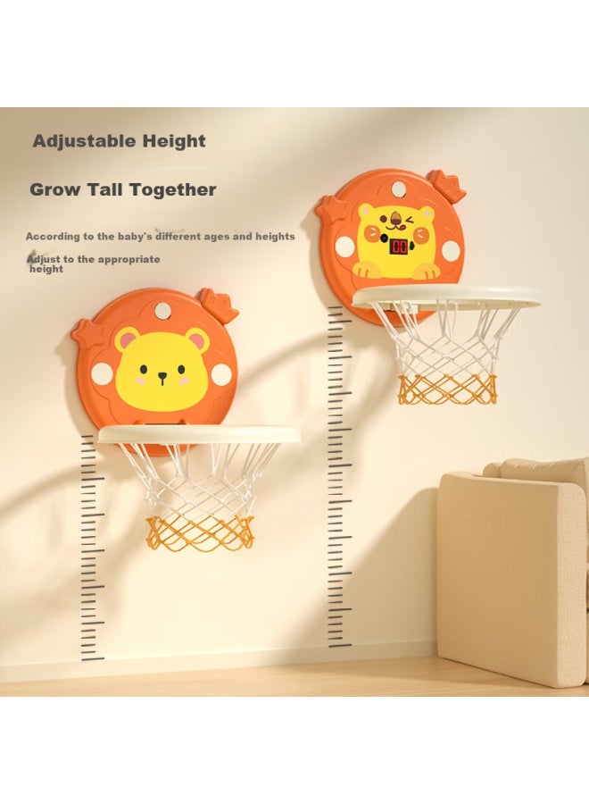 Cookss Kids Basketball Stand Basketball Hoop Home Baby Shooting Training Indoor 1-3 Years Old Toy No Drilling Hole Gift - Image 3